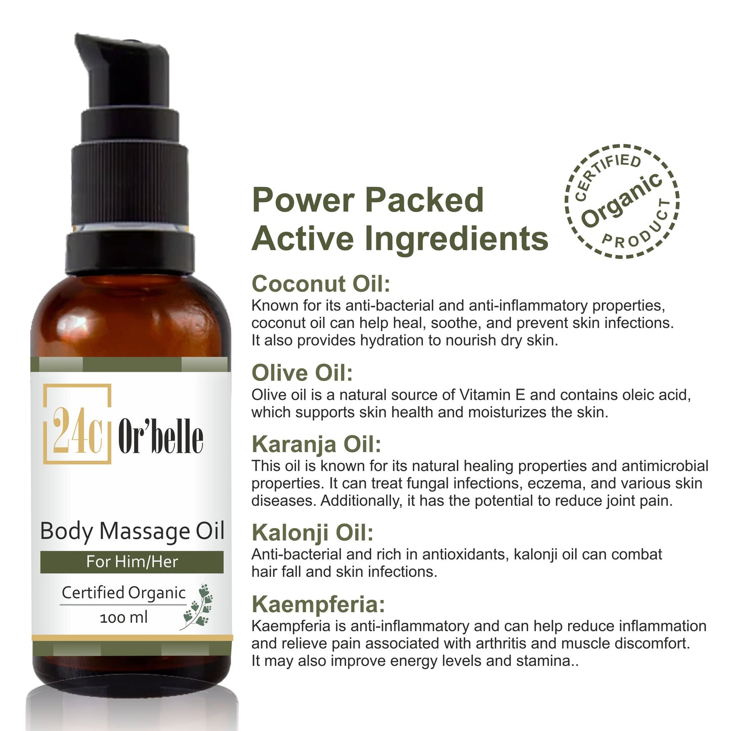 Body massage oil