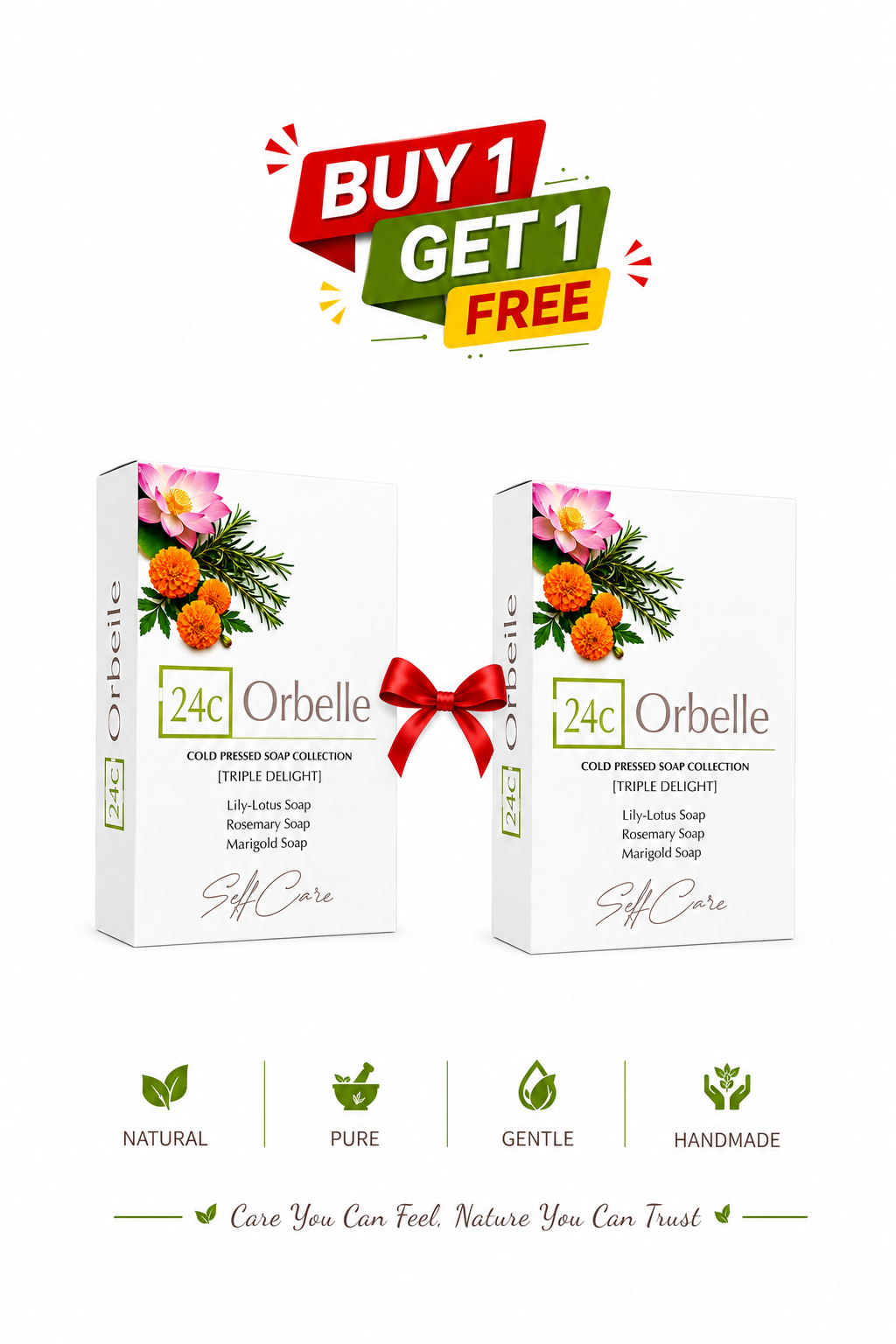 Get 6 Premium Cold Pressed Soaps for just Rs 750/-