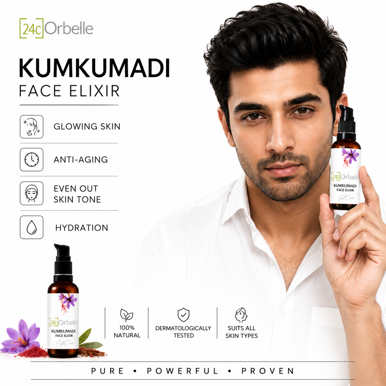 Daily Skin Care Routine For Men's ( Get tripple delight cold pressed soap pack for free )