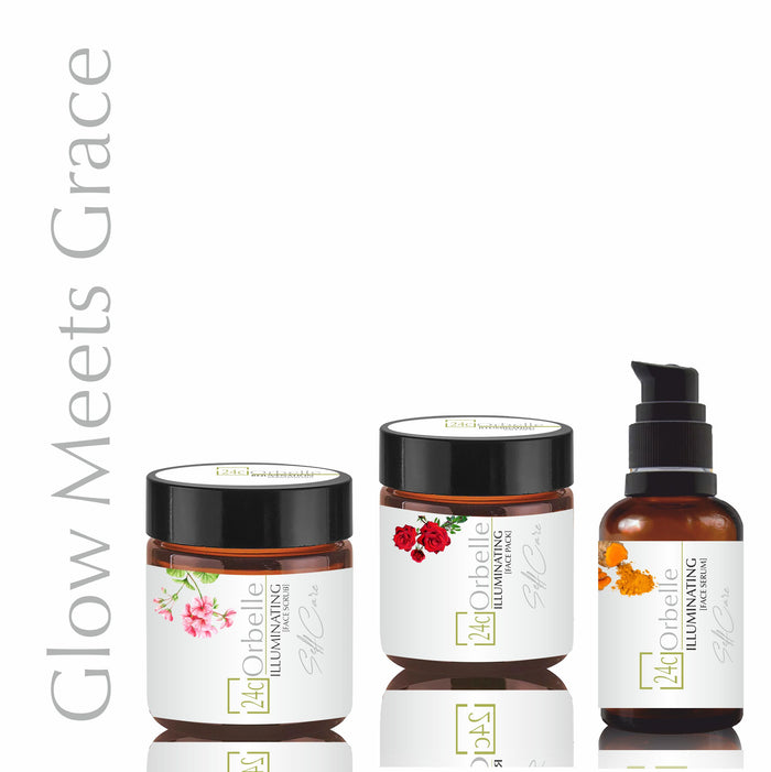 Glow Meets Grace ( Face Crub, Face Pack, Face Serum)