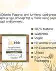 COLD PRESSED SOAP (PAPAYA & TURMERIC)