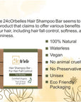 Hair shampoo bar